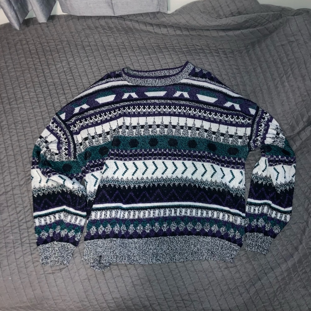Vintage Patterned Sweatshirt